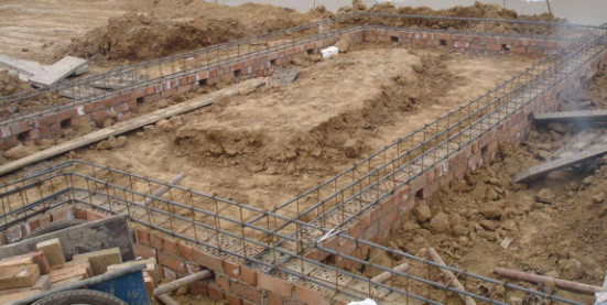 輕鋼結(jié)構(gòu)別墅地基建造第七步：鋼筋施工完成